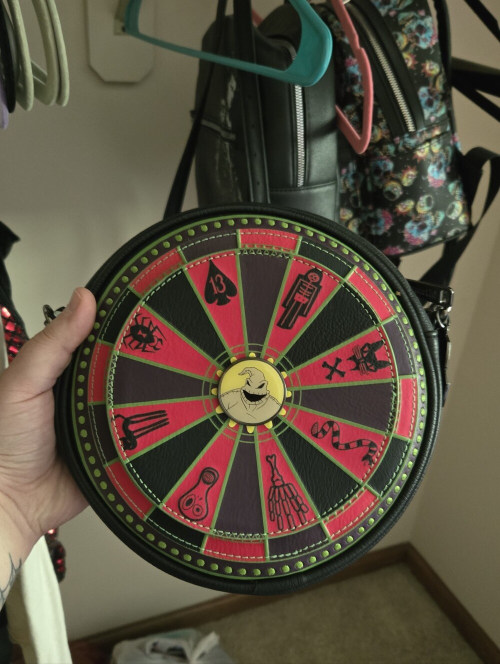 Loungefly Disney Nightmare Before Christmas Roulette Oogie Boogie Crossbody